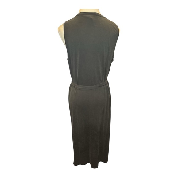 Banana Republic Sandwash Modal Knit Tank Column Dress Charcoal Sz M Casual - Picture 4 of 8